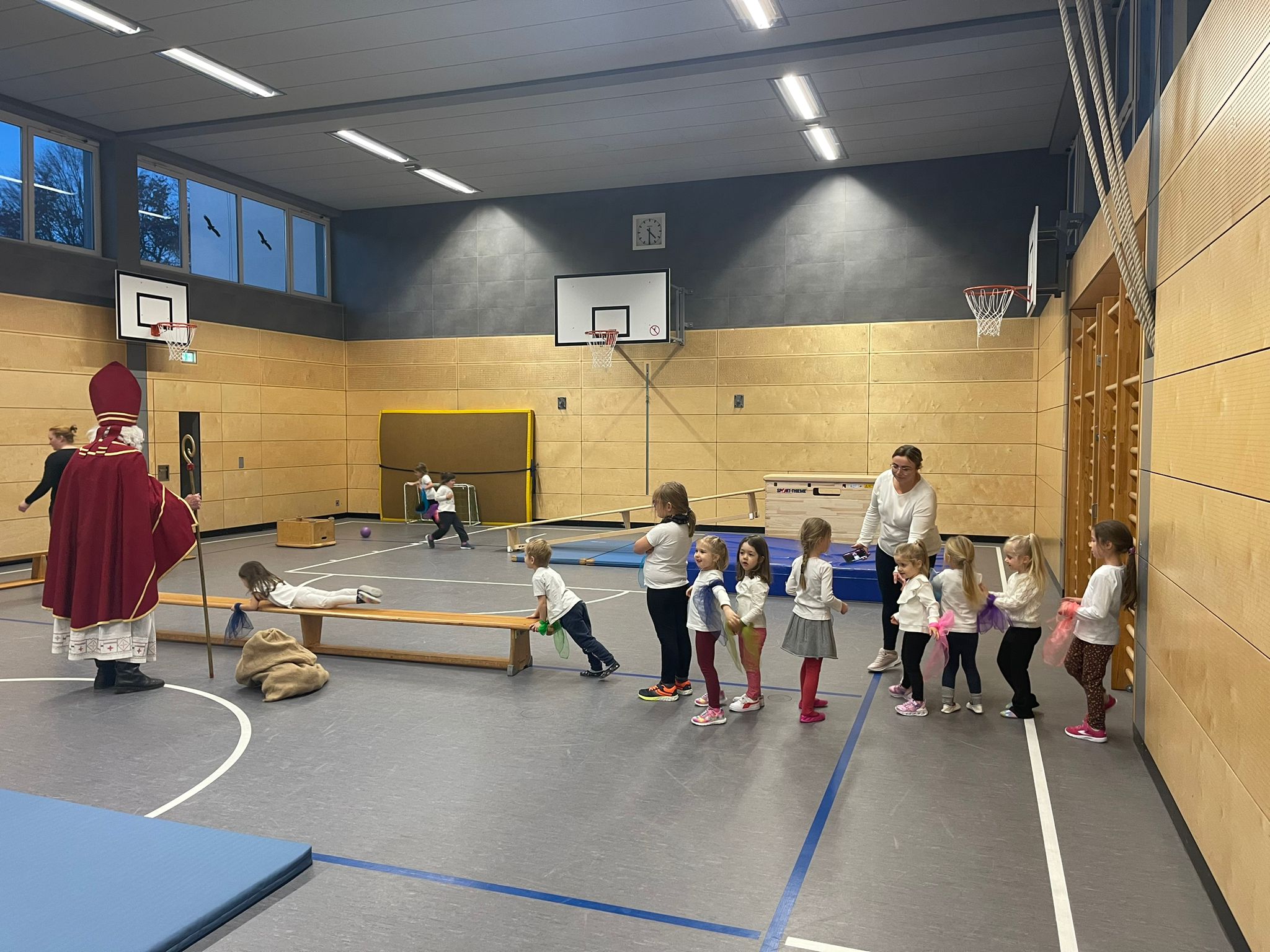 Kindertraining mit Nikolaus